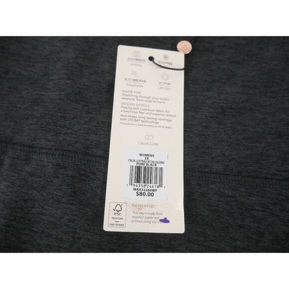 CALIA Women's LustraLux 7/8 Legging 4-way stretch technology 2X - Picture 11 of 11